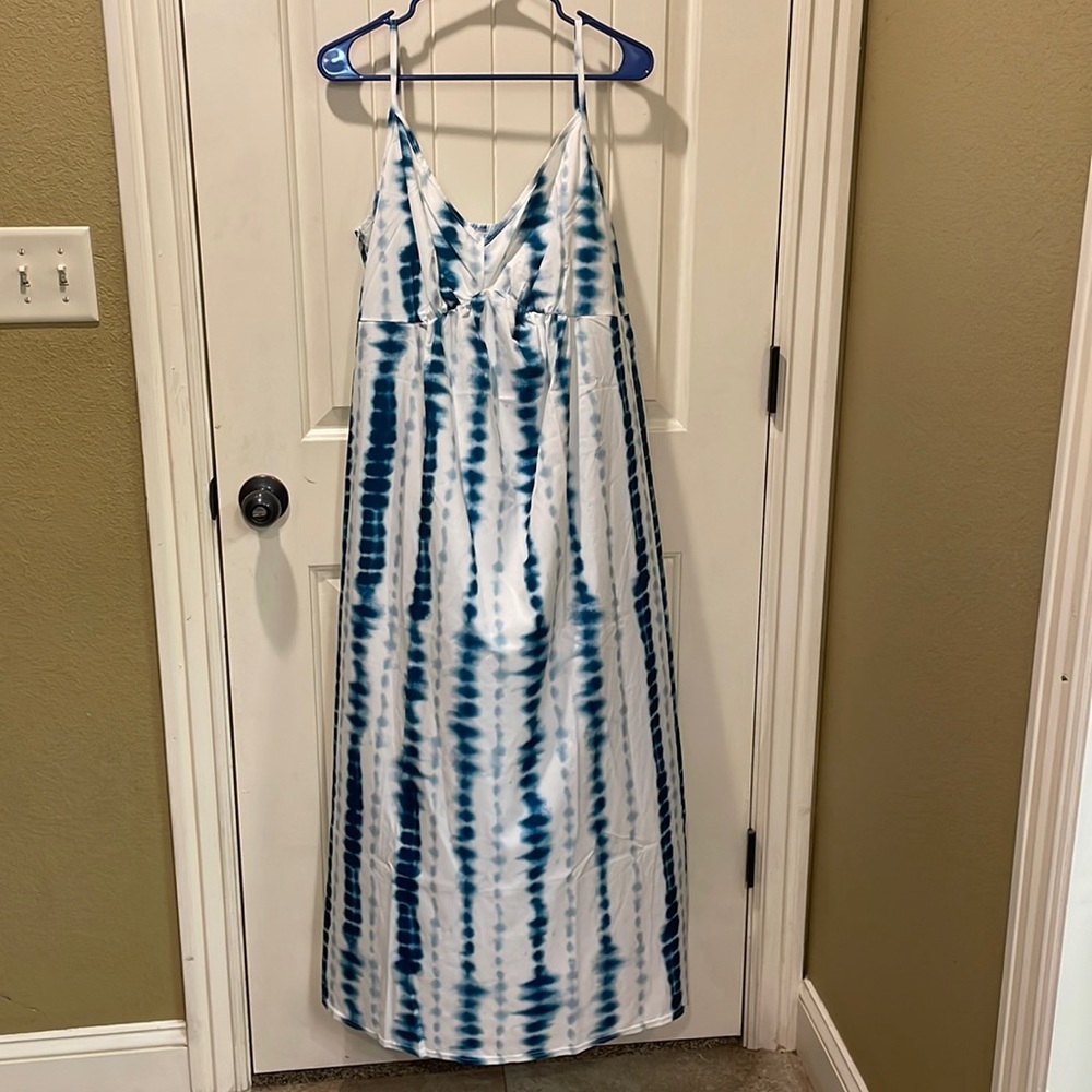 Spaghetti strap semi stretchy summer dress